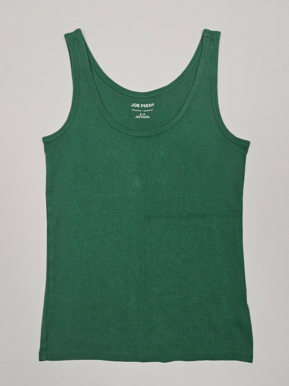 5/$25 Joe Fresh Essential Green Tank Top Women's Small